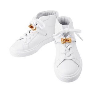 HERMES Daydream High-Top Sneakers Size 36 1/2 Leather White